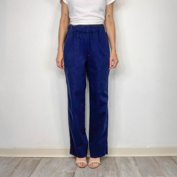 NWT J. CREW navy pull-on pants straight leg pockets tall nautical XST 3007 - Picture 12 of 14